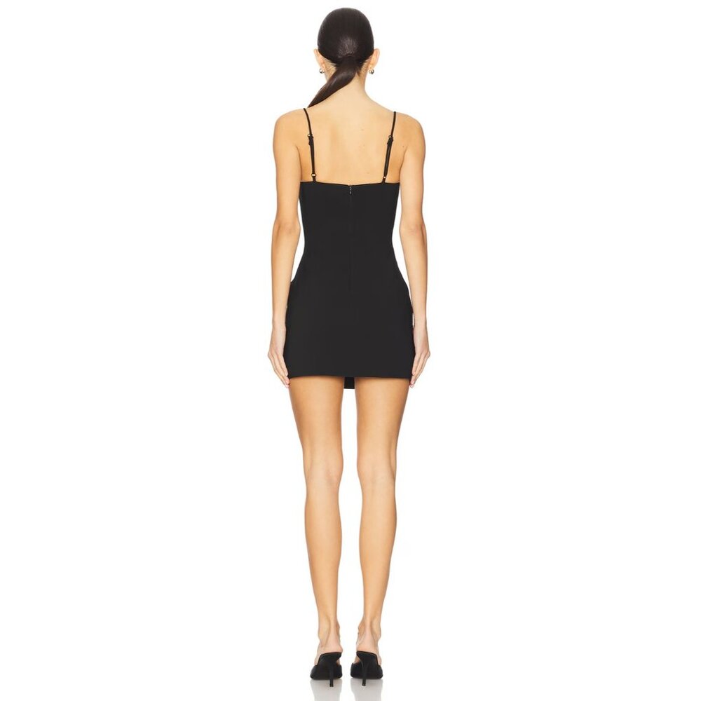 MORE TO COME Marie Mini Dress in Black Bow - Picture 3 of 4